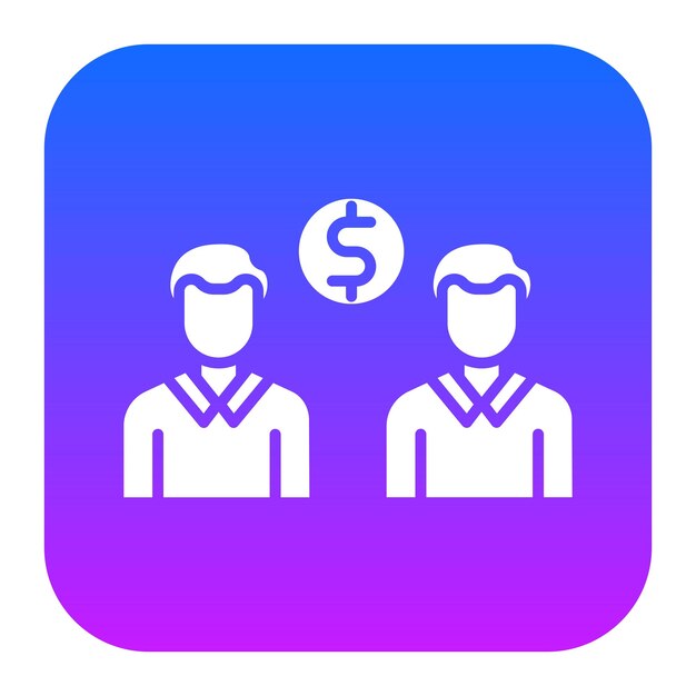 Icono de discusión de dinero