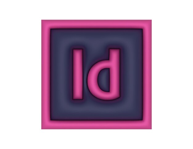 Vector icono de diseño 3d de adobe