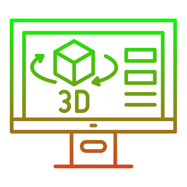 Icono de diseño 3D