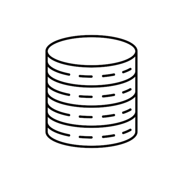 icono de diseño de base de datos servidor de computadora signo y símbolo