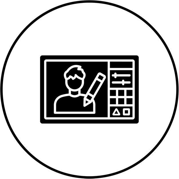Icono de diseño de caracteres