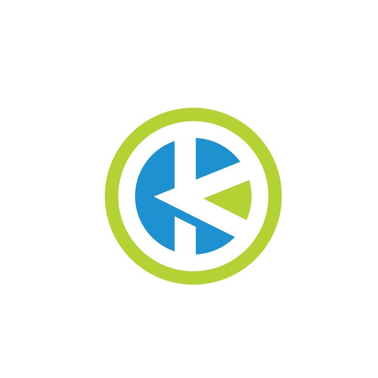 Vector icono de diseño de concepto de letra k plantilla de ilustración vectorial