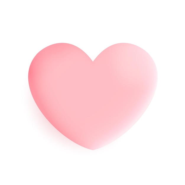 Icono de diseño de corazón rosa símbolo de corazón amor o corazón de San Valentín Diseño vectorial