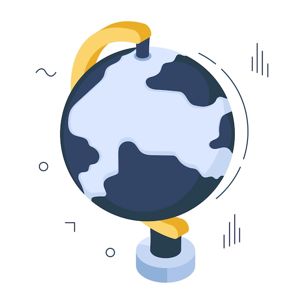 Un icono de diseño creativo del globo de mesa