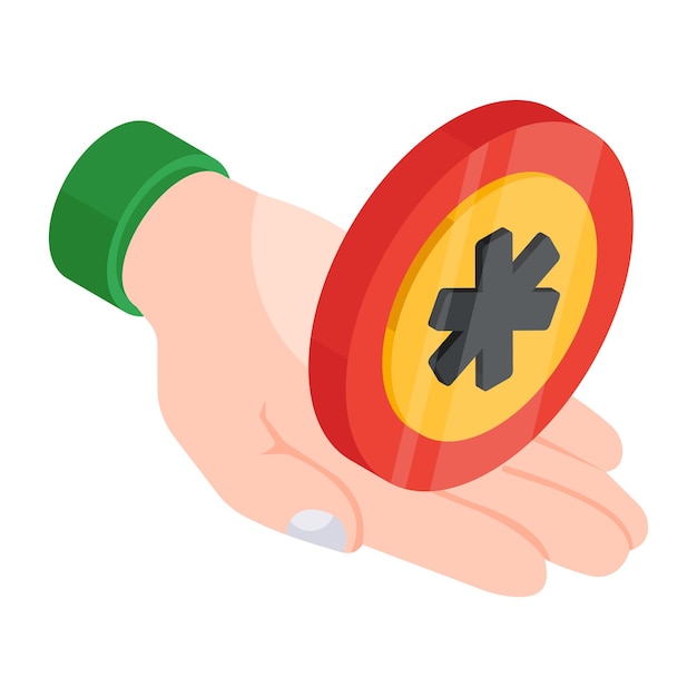 Un icono de diseño creativo de un letrero médico