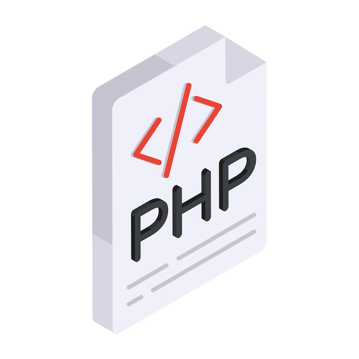 Vector icono de diseño editable del archivo php