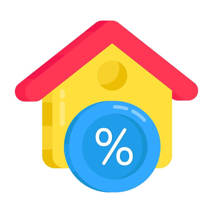 Vector icono de diseño editable del descuento para el hogar