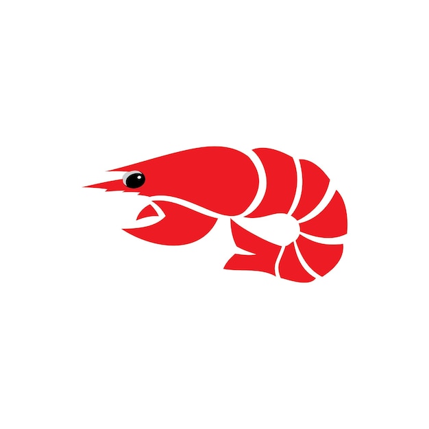 Icono de diseño de ilustración de vector de langosta