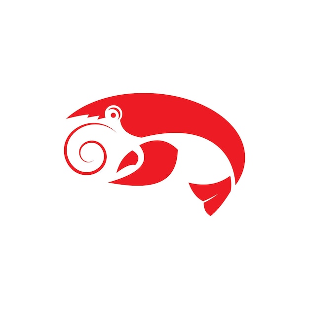 Icono de diseño de ilustración de vector de langosta