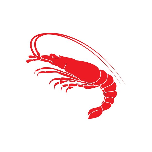 Icono de diseño de ilustración de vector de langosta