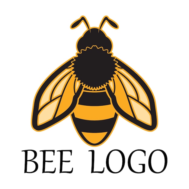 Icono de diseño de ilustraciones de logotipo de abeja