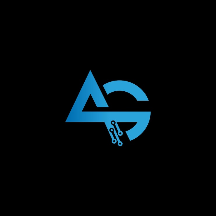 Vector icono de diseño inicial de logotipo de ac para tecnología negocio de tecnología digital logotipo de tecnología de ag logotipo de técnica de ac