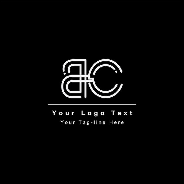 Icono de diseño inicial del logotipo de la letra bc o cb para empresas