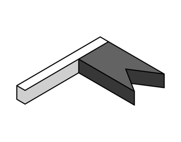 Icono de diseño isométrico de bandera Ilustración web vectorial Concepto colorido 3d