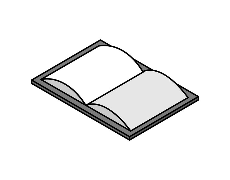 Vector icono de diseño isométrico del libro ilustración web vectorial concepto colorido 3d