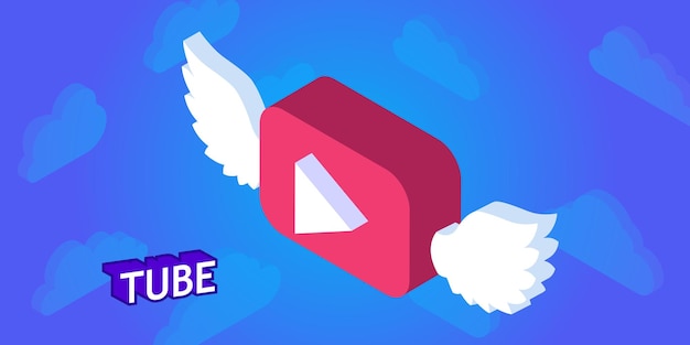 Icono de diseño isométrico de tubo Ilustración web vectorial Concepto colorido 3d