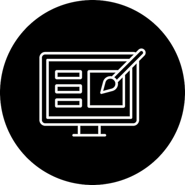 Icono de diseño en línea