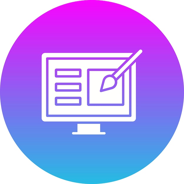 Icono de diseño en línea