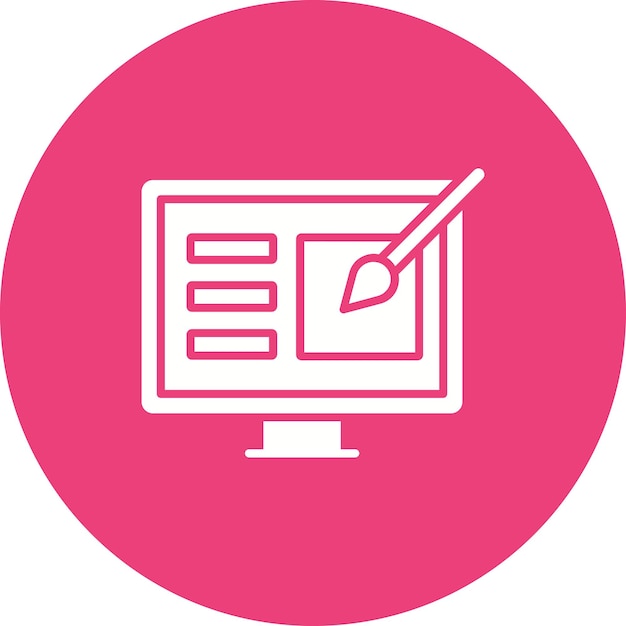Icono de diseño en línea