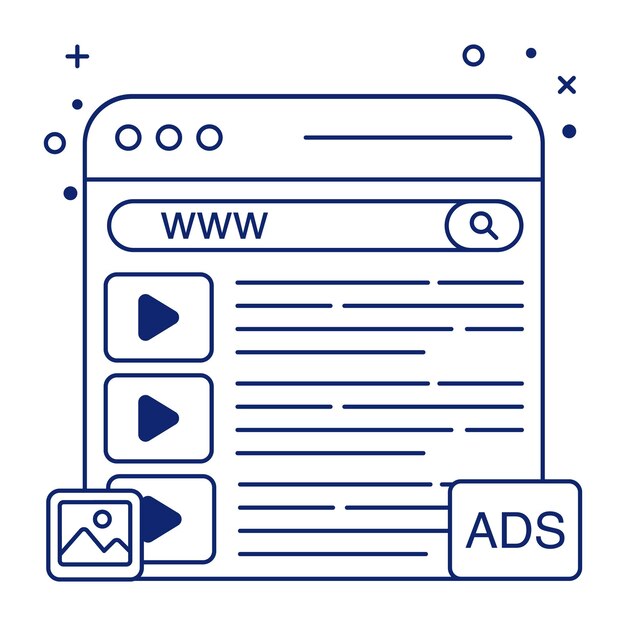 Un icono de diseño lineal del vector del cuadro de búsqueda