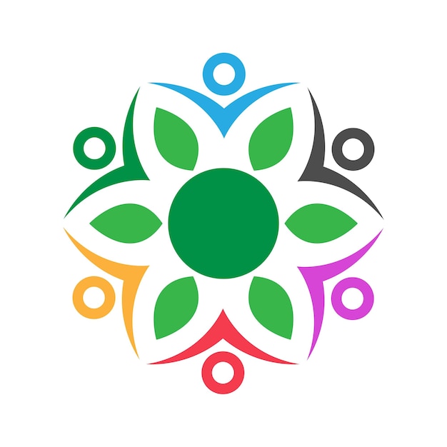 Icono del diseño del logotipo comunitario