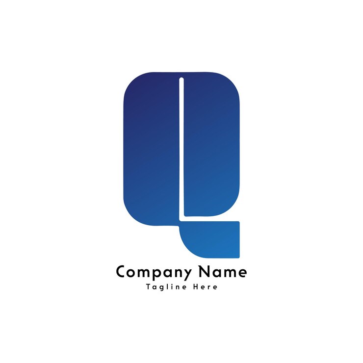 Vector icono de diseño de logotipo creativo de la letra q
