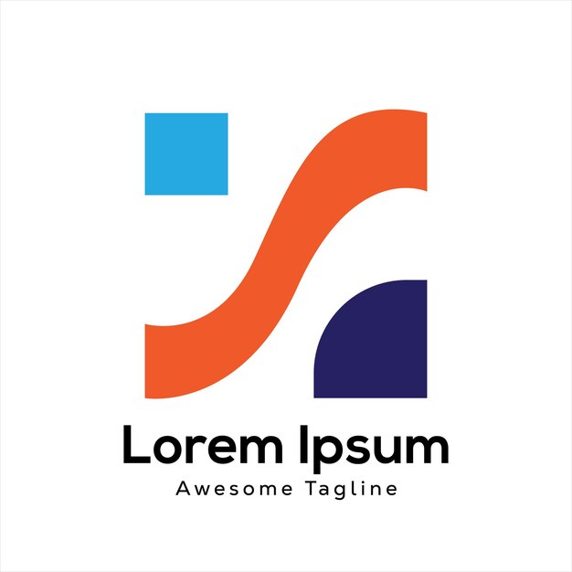 Icono de diseño de logotipo creativo de la letra S