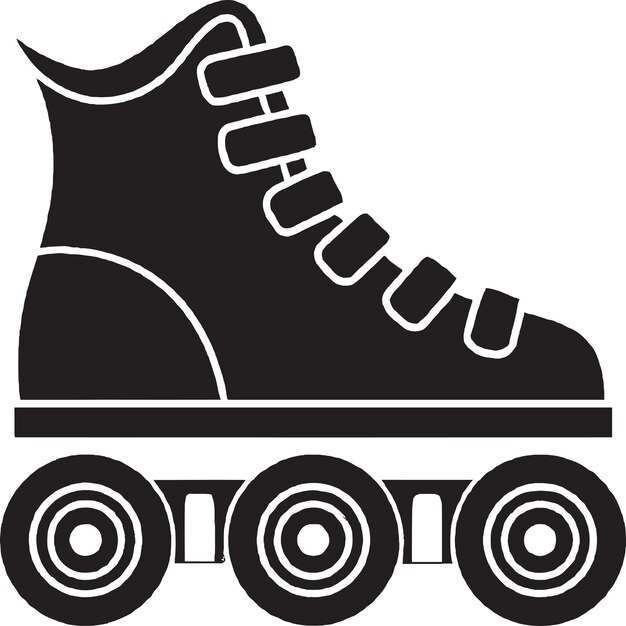 Icono de diseño de logotipo de fiesta de patinaje sobre ruedas