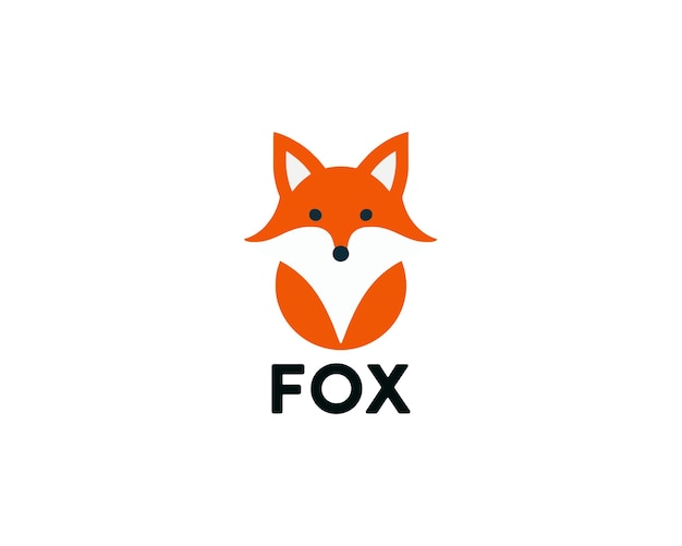 Icono de diseño del logotipo de Fox Vector