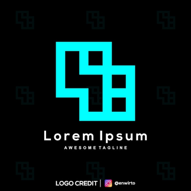 Icono de diseño de logotipo de letra 4B