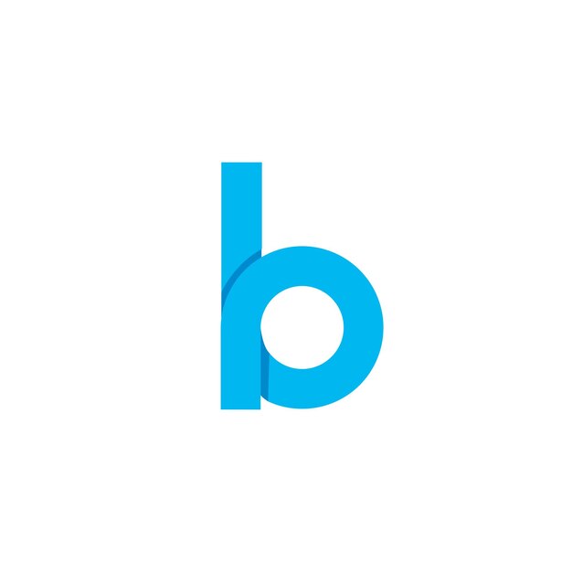 Icono de diseño de logotipo de letra B