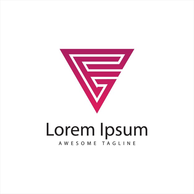 Icono de diseño de logotipo letra FG Gratis
