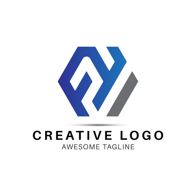 Icono de diseño del logotipo de la letra FYI