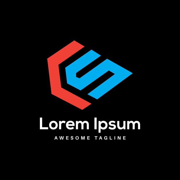 Vector Ícono de diseño de logotipo de letra ls por rahim stock designer