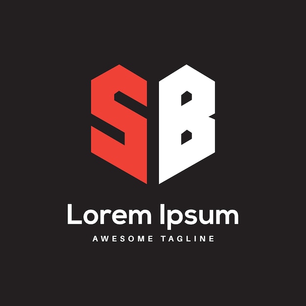 Vector Ícono de diseño de logotipo de letra sb por rahim stock designer