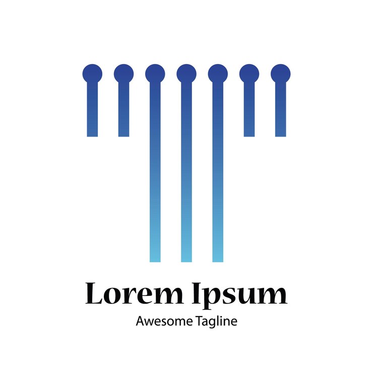 Vector icono del diseño del logotipo de la letra t