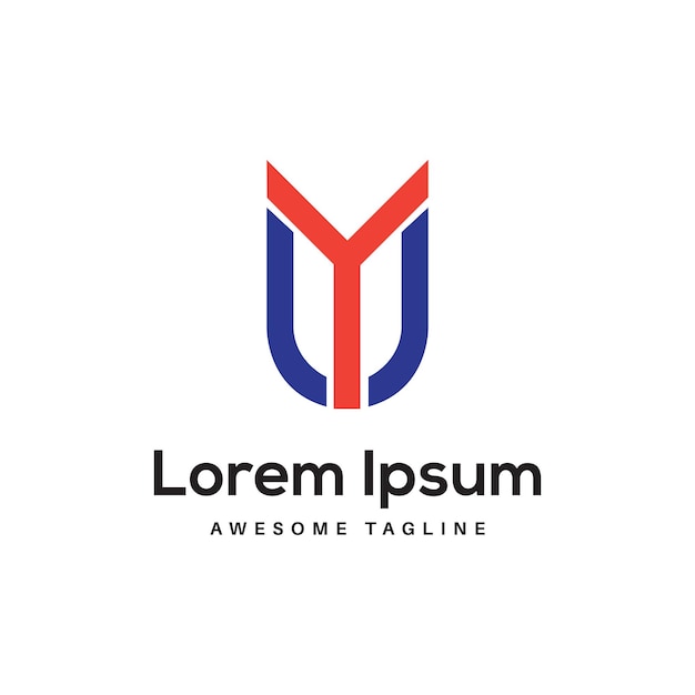Ícono de diseño de logotipo de letra UY por Rahim Stock Designer