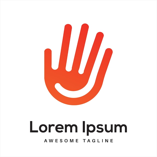 icono de diseño de logotipo de mano