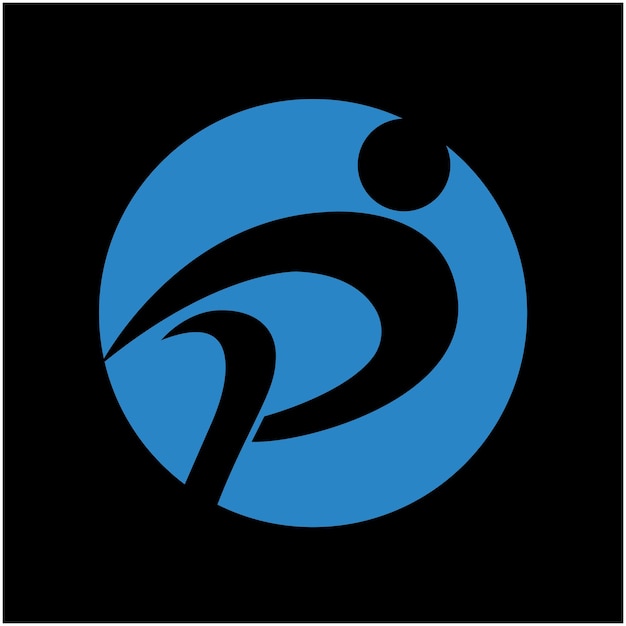 icono de diseño del logotipo de la persona p
