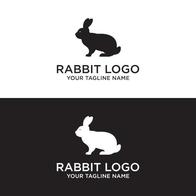 Icono de diseño de logotipo Plantilla de vector de logotipo de conejo