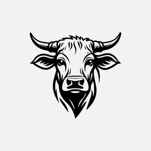 Icono de diseño de logotipo de toro