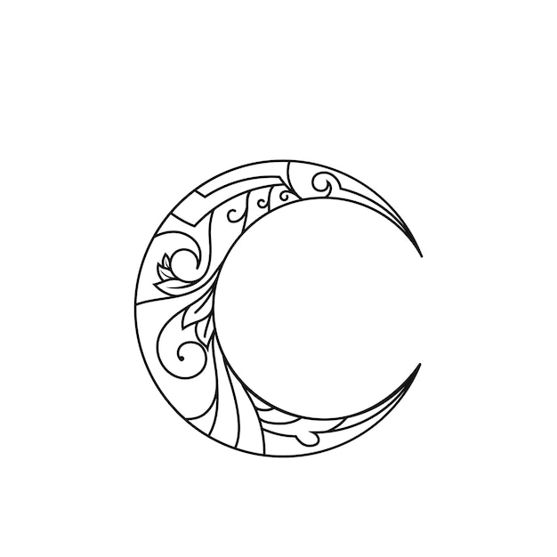 Icono de diseño de logotipo vectorial tribal negro y signo tribal
