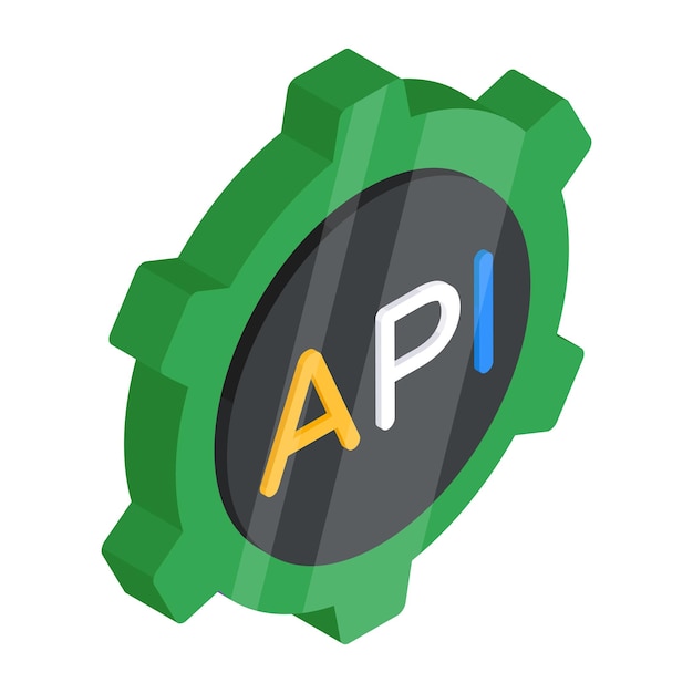 El icono de diseño de moda de api