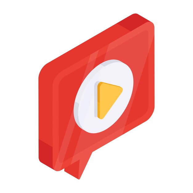 Un icono de diseño de moda de chat de video