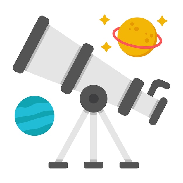 Un icono de diseño de moda del telescopio