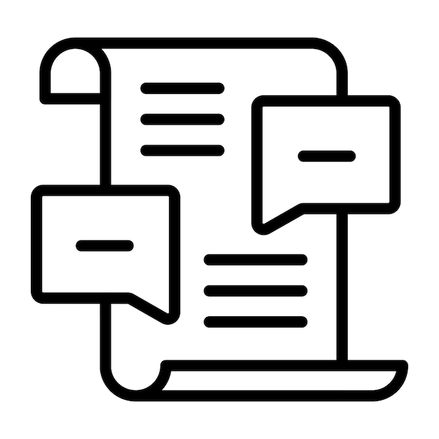 El icono de diseño moderno del chat