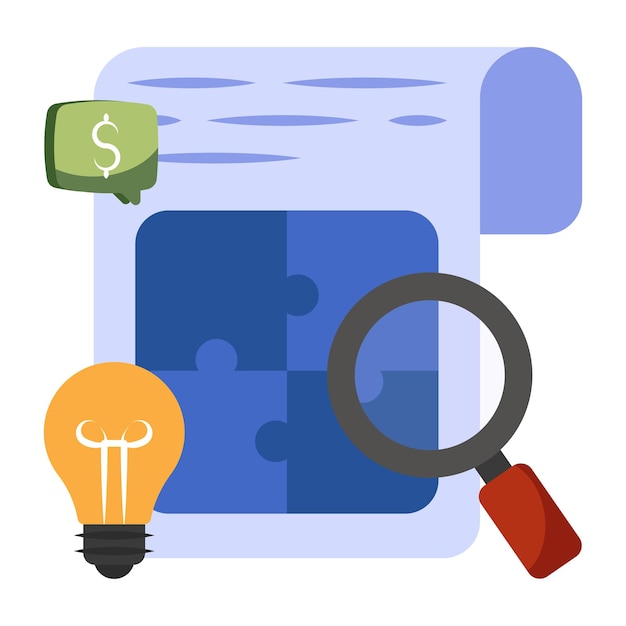 El icono de diseño moderno de la resolución de problemas