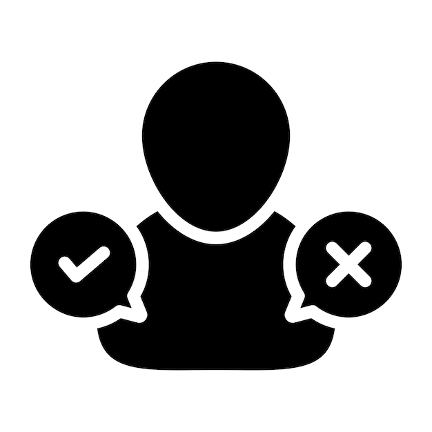 Icono de diseño moderno de la selección del usuario