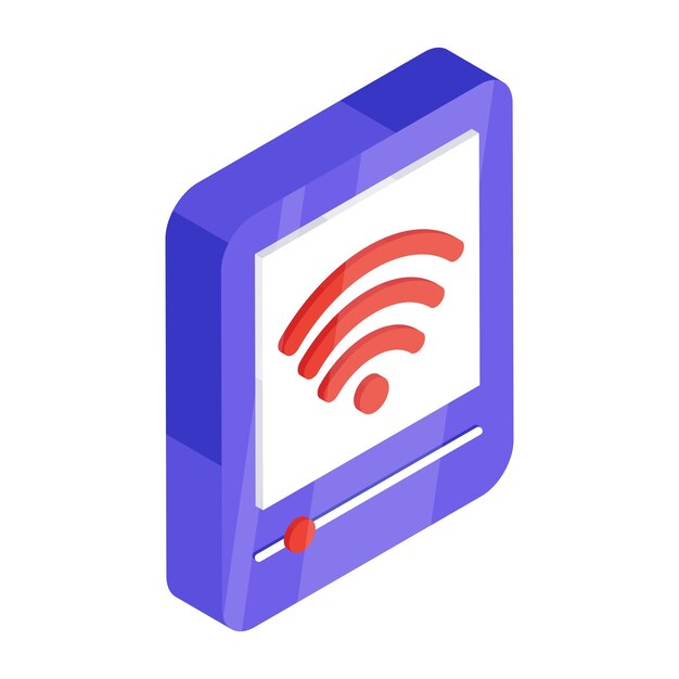 Icono de diseño moderno de la señal wifi