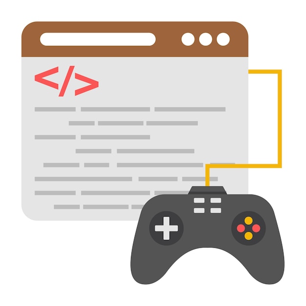 Icono de diseño moderno del sitio web de videojuegos